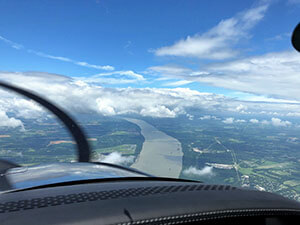 Flight Over the Mississippi